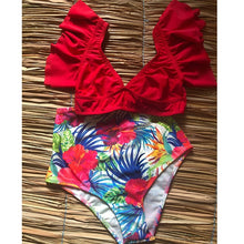 Load image into Gallery viewer, Ruffle High Waist Bikini 2019 Swimwear