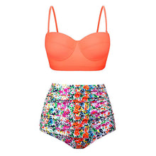 Load image into Gallery viewer, High Waist Swimsuit 2019 Black Swimwear