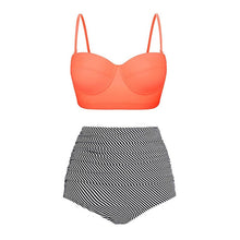 Load image into Gallery viewer, High Waist Swimsuit 2019 Black Swimwear