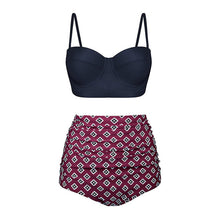 Load image into Gallery viewer, High Waist Swimsuit 2019 Black Swimwear