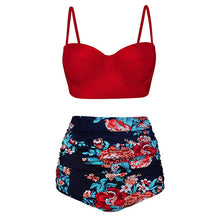 Load image into Gallery viewer, High Waist Swimsuit 2019 Black Swimwear