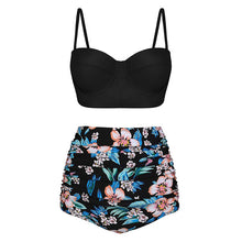 Load image into Gallery viewer, High Waist Swimsuit 2019 Black Swimwear