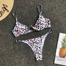 Load image into Gallery viewer, Cut Out Thong Bathing Suit High Waist Sexy Swimsuit