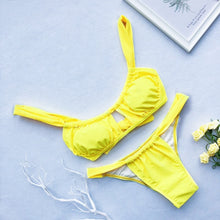 Load image into Gallery viewer, Peachtan Sexy pink swimwear