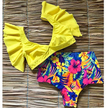 Load image into Gallery viewer, Ruffle High Waist Bikini 2019 Swimwear