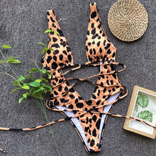 Load image into Gallery viewer, leopard swimwear