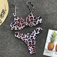 Load image into Gallery viewer, leopard swimwear