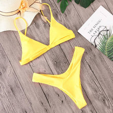 Load image into Gallery viewer, Minimalism Le 2019 Solid Bikini